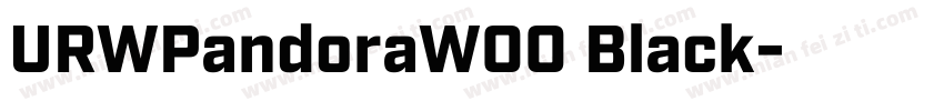URWPandoraW00 Black字体转换